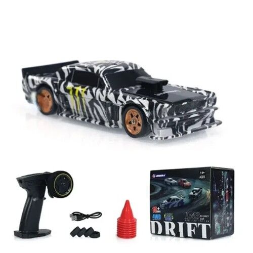 JIABAILE Gyro Mini Toys 4WD 1/43 RC Speed Car RTR Radio Control Racing  Drifting Car Four-wheel Drive