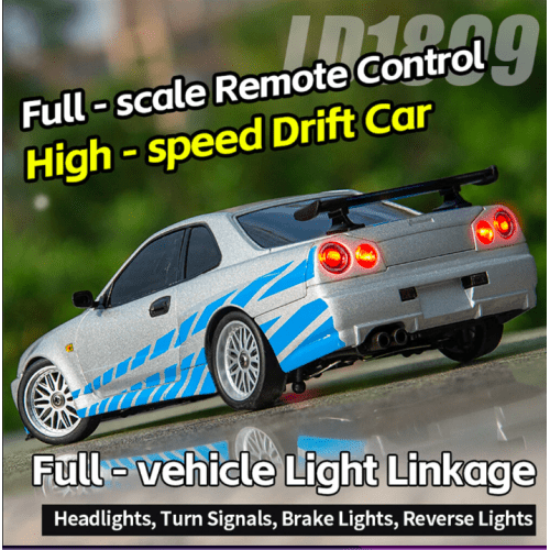 LDRC 1899/A99 RTR 1/18 RWD RC Car Drift GTR R34 Optional Gyro