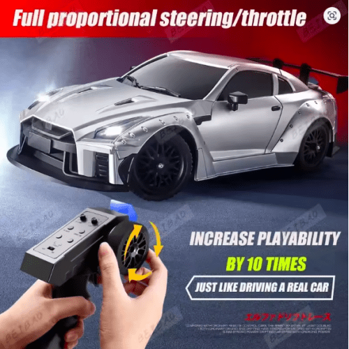 MNRC MN268 1:16 High-Speed RC Drift Car – 25 Km/h 4WD GTR Professional  Racing Remote Control Car with Upgraded Battery