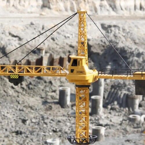Remote control Big Size 128Cm RC Building Accessories Model Toy Construction Self Erecting Tower Cranes