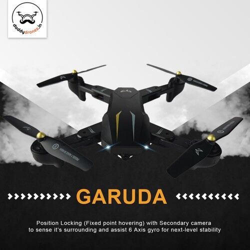 GARUDA 1080 BLACK| WiFi HD 1080P 720 P FPV Dual Camera BOX VERSION